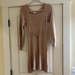 Girls Chelsea and Violet Tan Sweater Style Dress